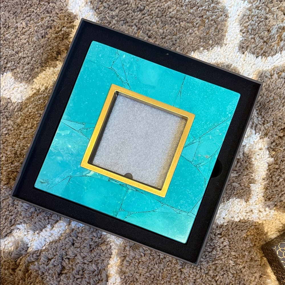 Kendra Scott Turquoise and Gold Photo Frame
